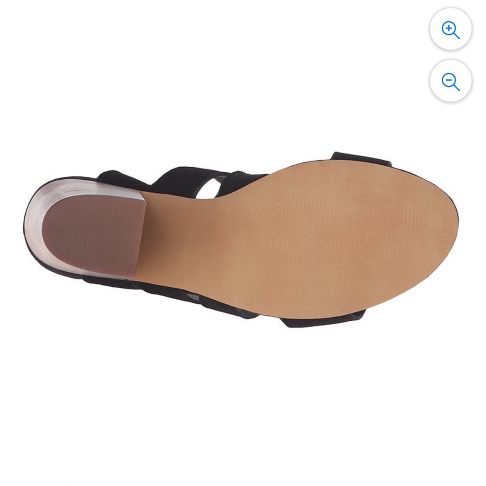 3/$20 Steve Madden Emalena Black Suede Dress Sandal - Picture 3 of 12